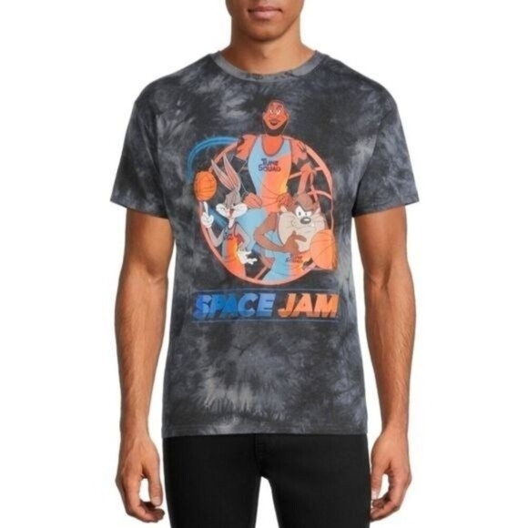 Space Jam Men's Bugs Taz LeBron Tie Dye Tshirt Size Large - Picture 2 of 7